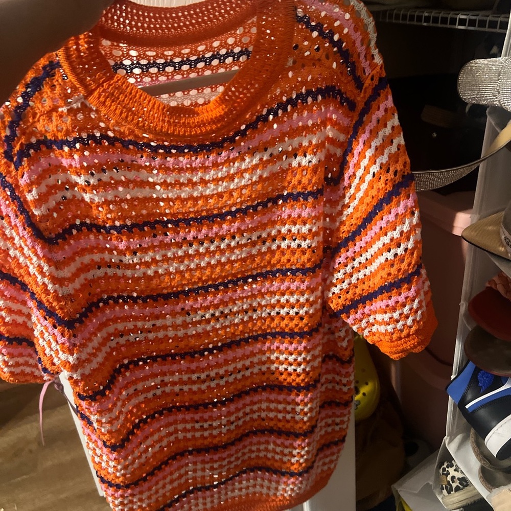 Colorful see through shirt